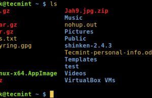 Linux命令-Linux中ls