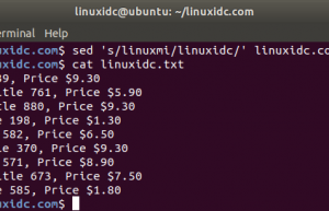 Linux sed命令使用实例