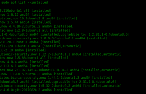 Linux中通过命令行卸载安装包