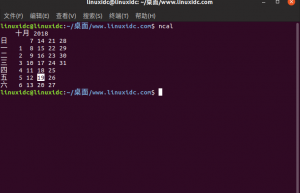 Linux ncal命令使用实例
