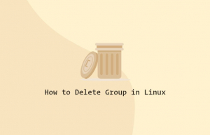 Linux下删除用户组