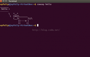 Linux中有趣的命令—cowsay命令