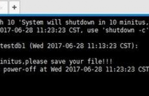 CentOS下使用shutdown关机实例