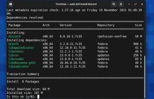 在Fedora Linux上安装Discord