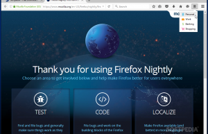 Firefox 新增容器标签：可同时登录多个用户