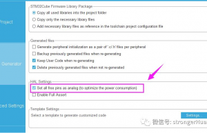 STM32低功耗时引脚配置