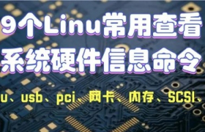 9个Linux 常用查看系统硬件信息命令(实例详解)