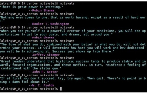 你以为只有马云会灌鸡汤？Linux 命令行也会！