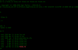 Centos7中使用7zip压缩工具