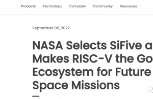 RISC-V要上天，将选它做为航天计算芯片