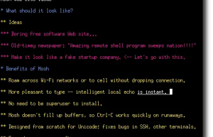 轻量级 SSH 终端Mosh 1.4.0 发布