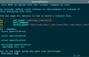 提高 Linux 安全性，改变 sudo 命令超时时间的方法