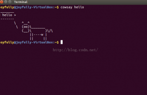Linux中有趣的命令—cowsay命令